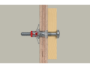 DuoHM 4x55 S PZ Tassello a Vite Impronta PZD per Cartongesso-Truciolare pz.25 | Fischer - immagine 3